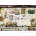 wholesale vintage metal craft for home decoration,retro wall metal tin signs